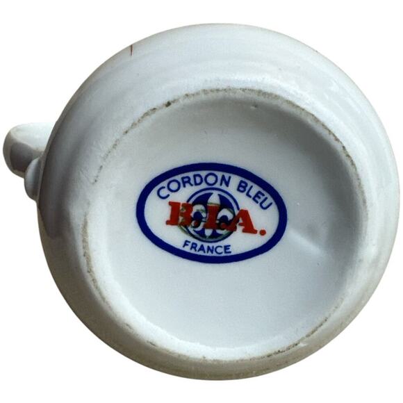Vintage Cordon Bleu France B.I.A Floral Porcelain Saucer Pitcher 4.5" X 3" - Picture 4 of 5